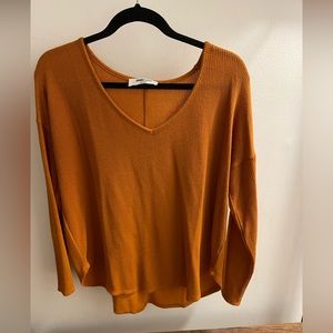 Double Zero orange sweater size large